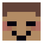 Example image of Emoticon Herobrine (Eyes Closed Blushing)