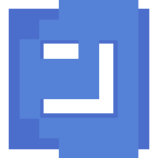 Example image of Dreidel (blue, shin)