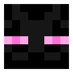 Example image of Enderman (pink eyes)