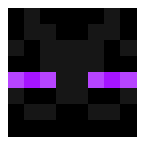 Example image of Enderman (purple eyes)