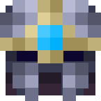 Example image of Knight Helmet (light blue gem)