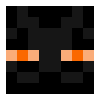 Example image of Enderman (orange eyes)