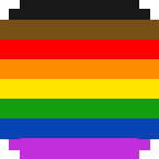 Example image of Pride Flag (2017 POC representation version)