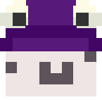 Example image of Froggy Hat (purple)