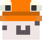 Example image of Froggy Hat (orange)